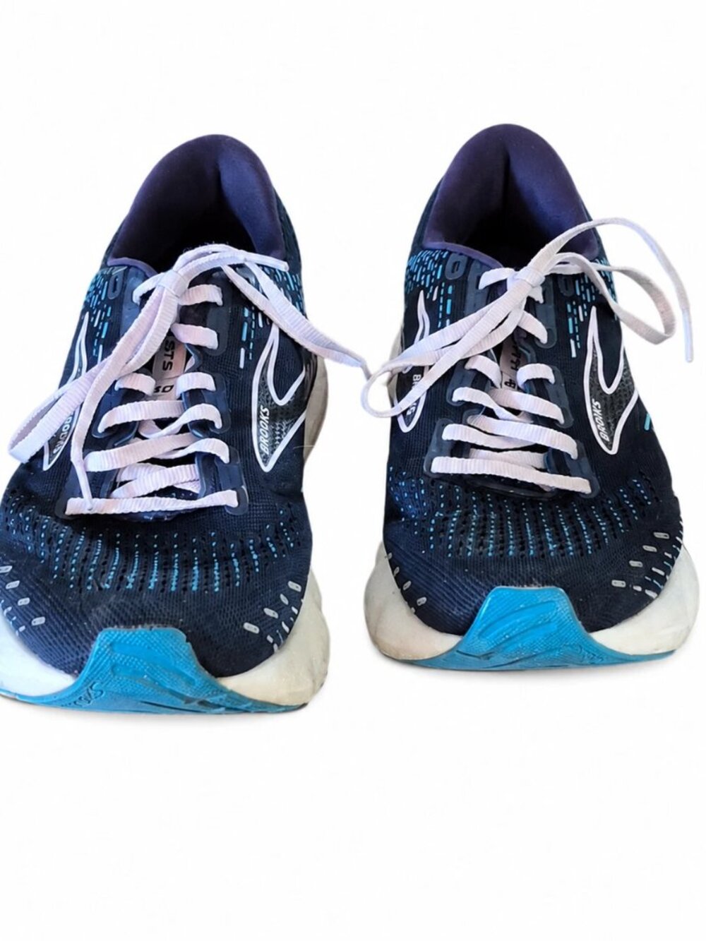 Brooks Glycerin GTS 20 Women's Running Shoes Size 10 Navy Teal Athletic Sneakers